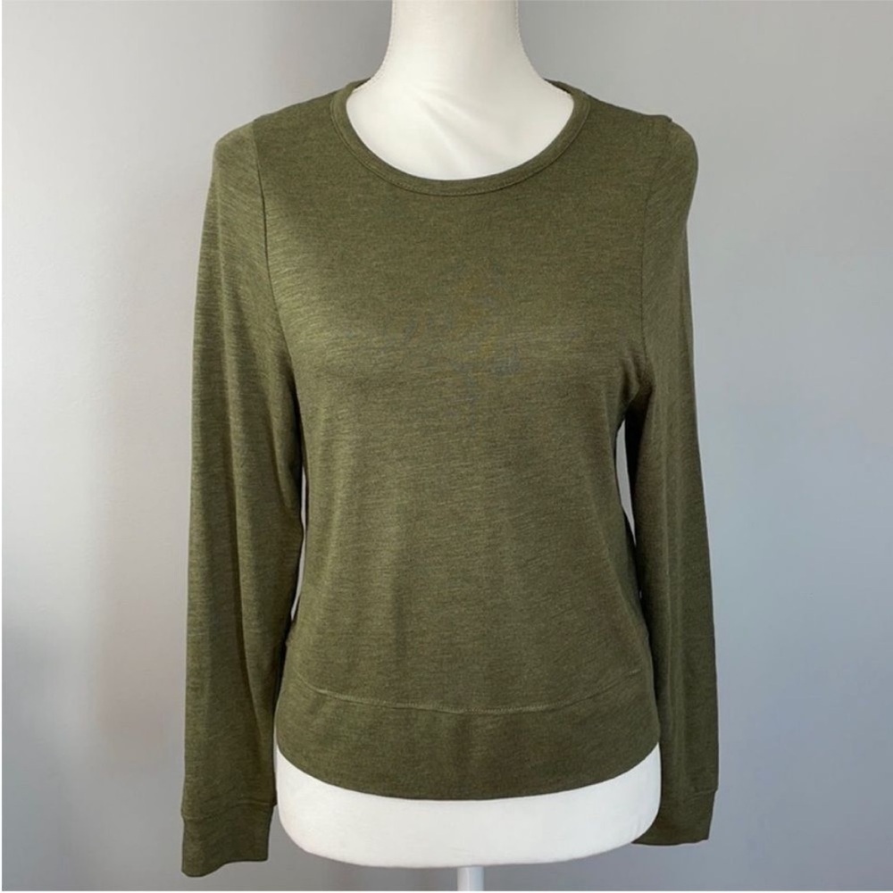 Madewell Olive Green Highpoint Dolman Sleeve Long Sleeve T-Shirt. Size XS. NWT